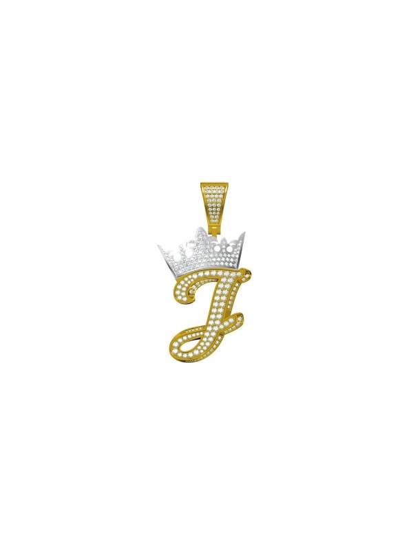 Yellow Gold Custom Diamond Charm Pendant