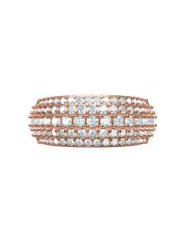 Ractangle Shape Custom Diamond Ring for Women