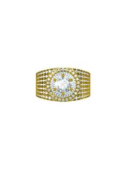 Yellow Gold Custom Diamond Ring for Women